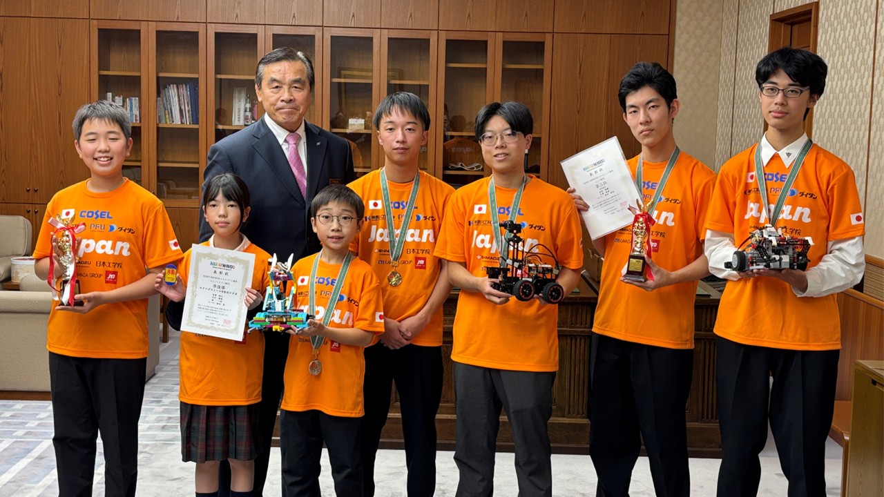 WRO 国際大会に向けて石川県知事を表敬訪問!!